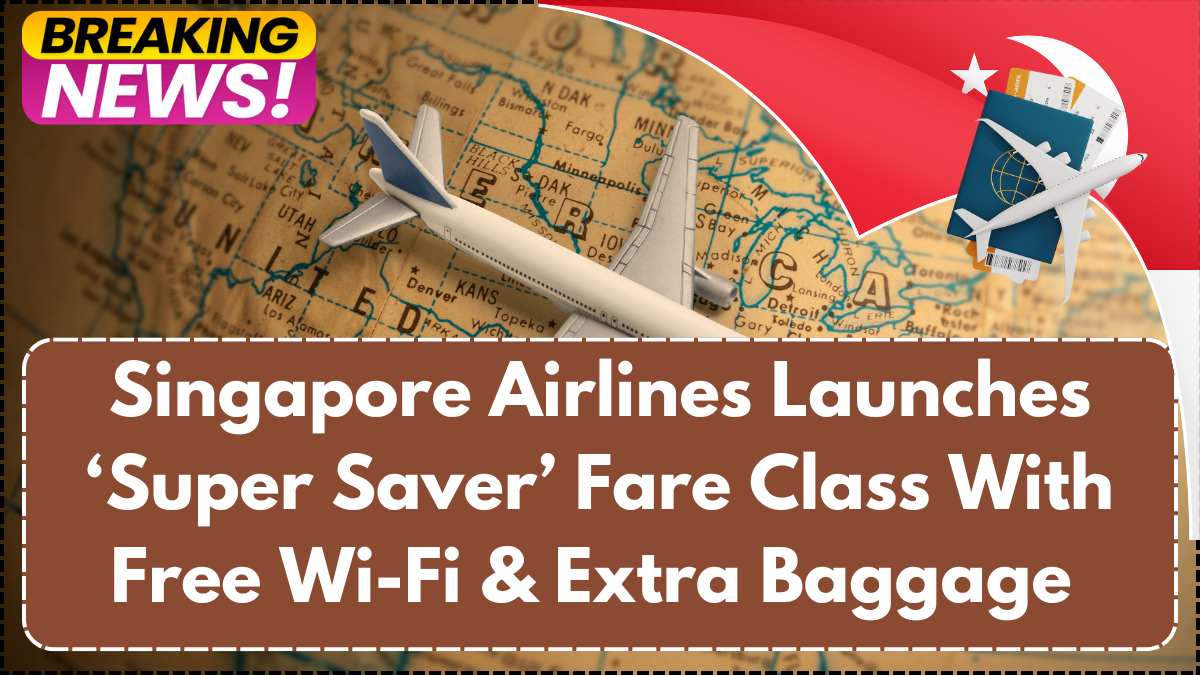 Singapore Airlines Launches ‘Super Saver’ Fare Class With Free Wi-Fi & Extra Baggage – What’s Included?